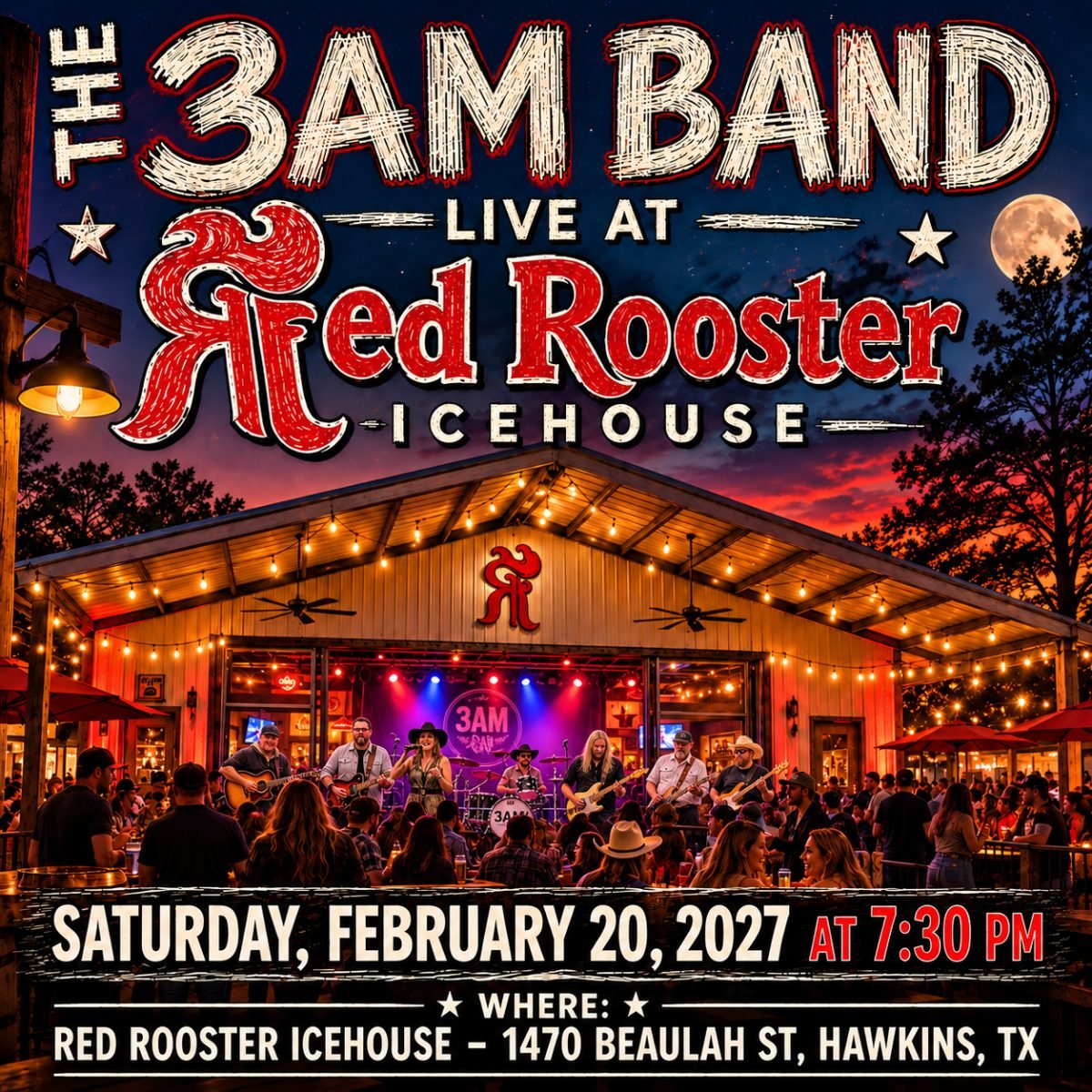 The 3AM Band at Red Rooster Icehouse