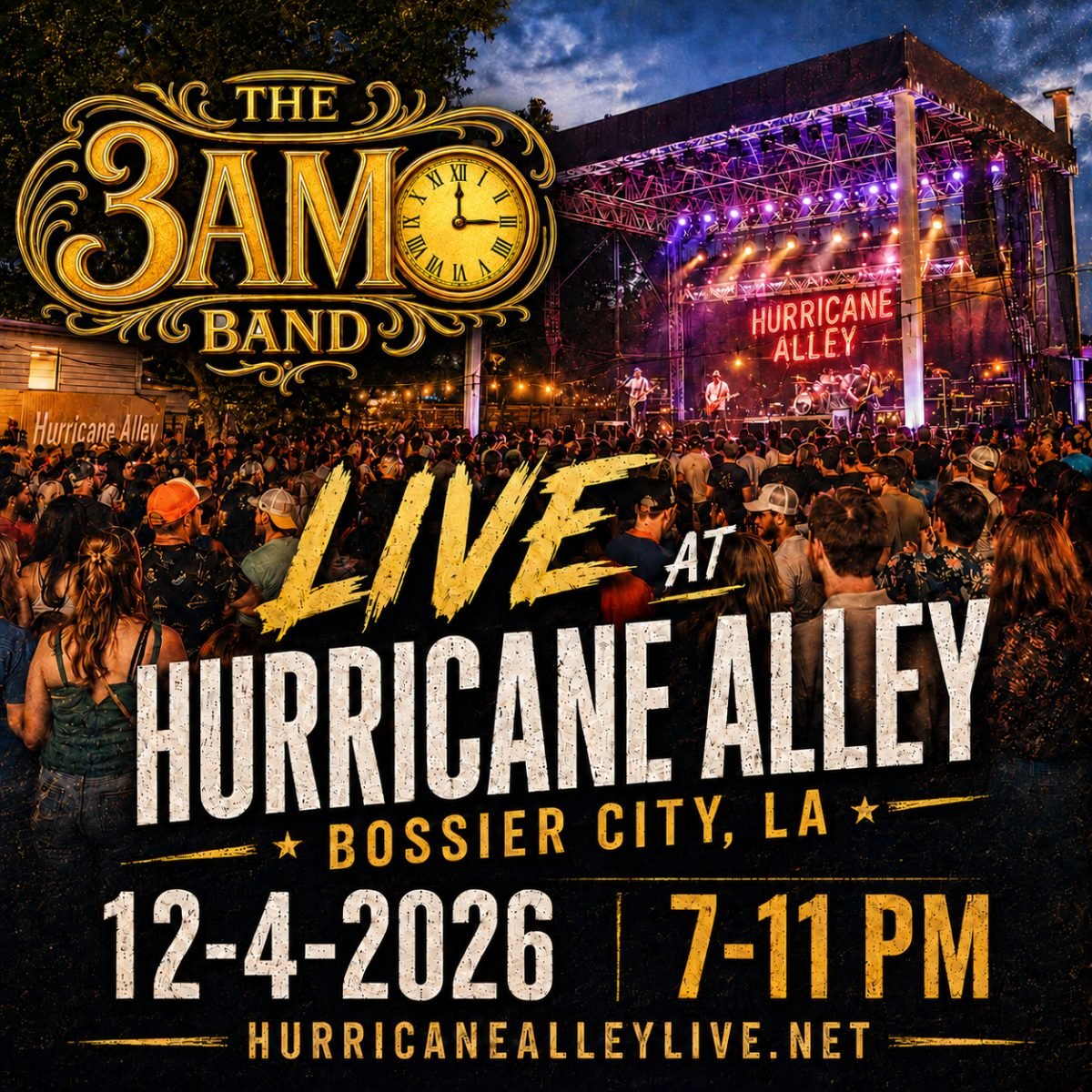 The 3am Band Live at Hurricane Alley in Bossier City
