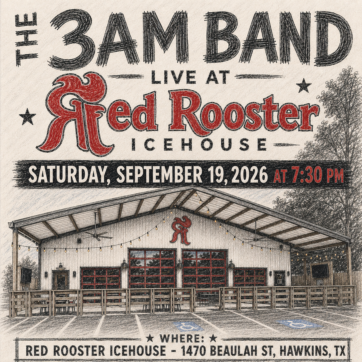The 3am Band Live at Red Rooster IceHouse