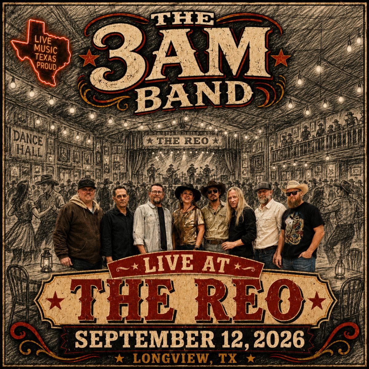The 3am Band Live at The Reo In Longview